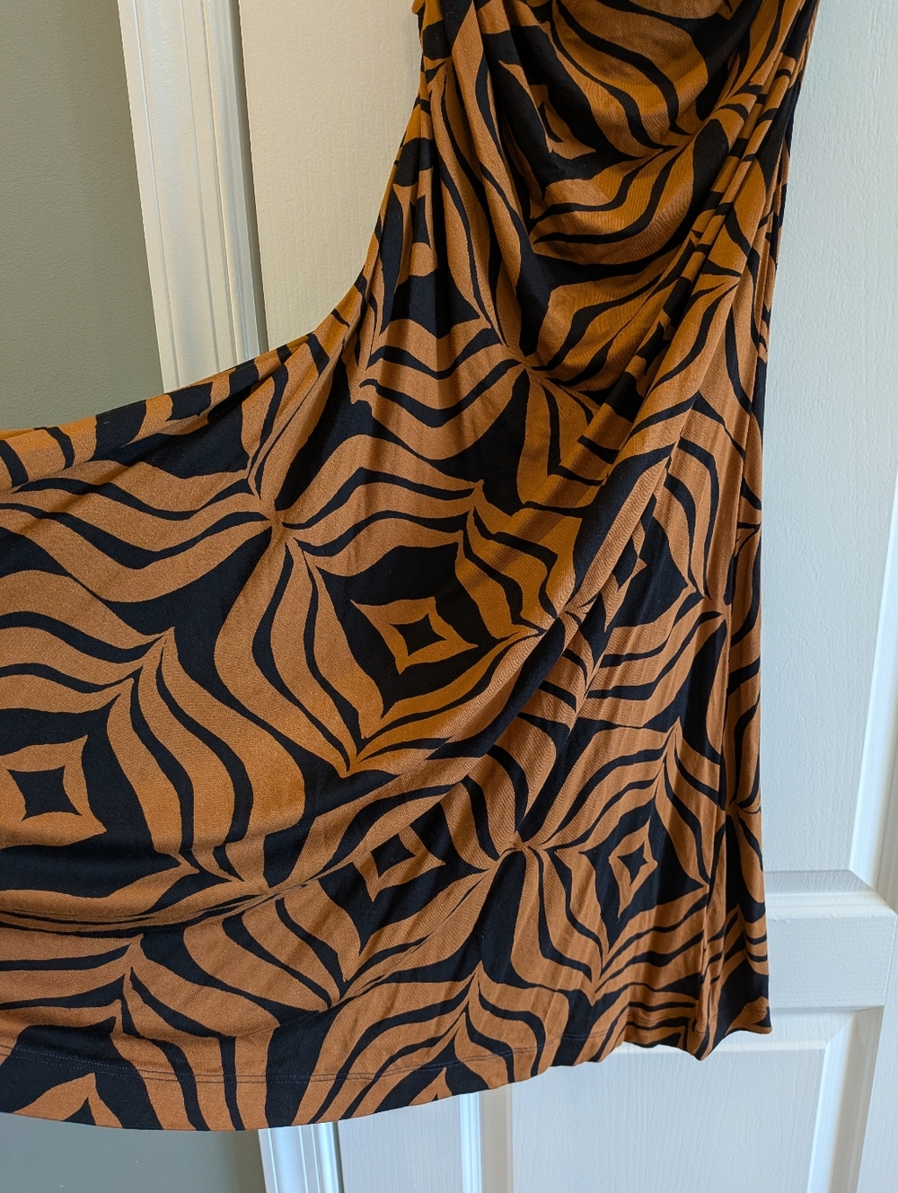 Anthropologie Strapless Mixed Animal Print Dress - Black, White, Brown - Picture 14 of 16